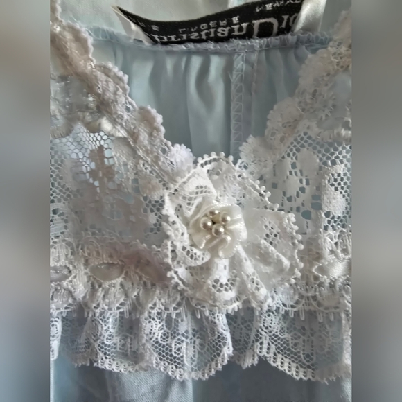 Dior Blue Smocked Halter Pajama - Picture 9 of 13